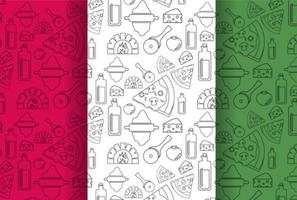 Pizza Pattern Vector