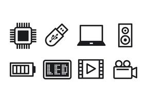 Free Technology Icon Set vector