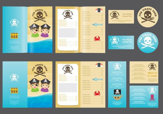 Pirate Kids Menu