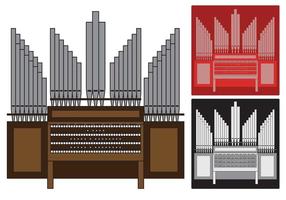 Pipe Organ illustration vector
