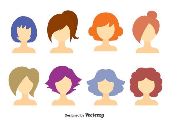 Free hair - Vector Art Free hair - Vector Art