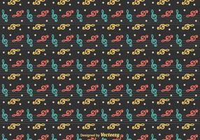 Free Vector Violin Key Pattern