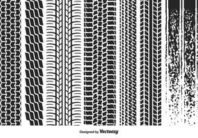 Marcas de neumáticos vectoriales vector