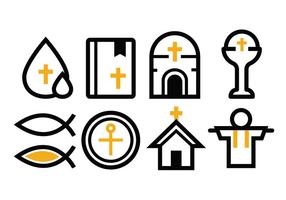 Free Reilgion Icon Set vector