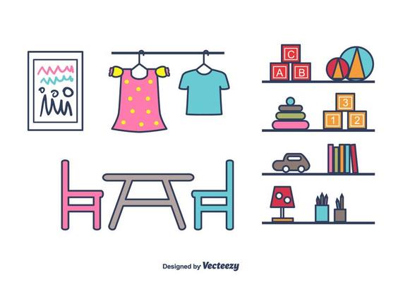 Kids Stuff  Vector 