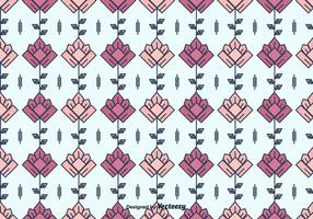 Geometrical Flowers Pattern vector