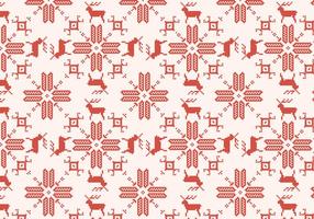 Reindeer Red Pattern vector