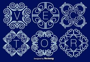 Set Of Elegant Monograms, Vector