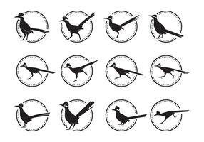 Libre Roadrunner Bird Silhoutte Vector Pack