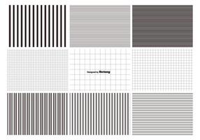 Lines and Grids Pattern Set vector
