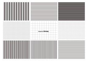 Lines and Grids Pattern Set vector