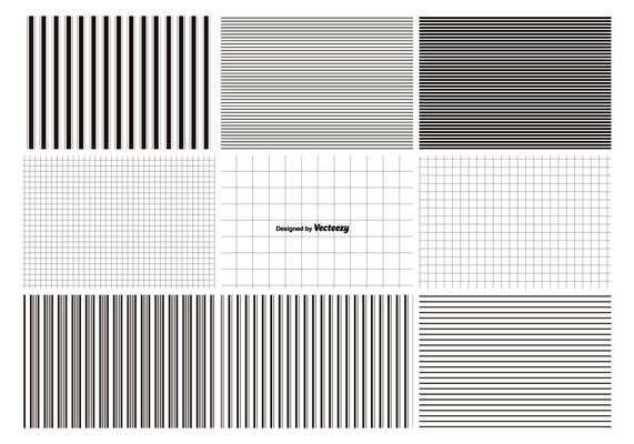 Lines and Grids Pattern Set