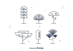 Geometrical Trees Vector