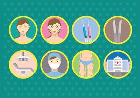 Plastic Surgery Vector Icons