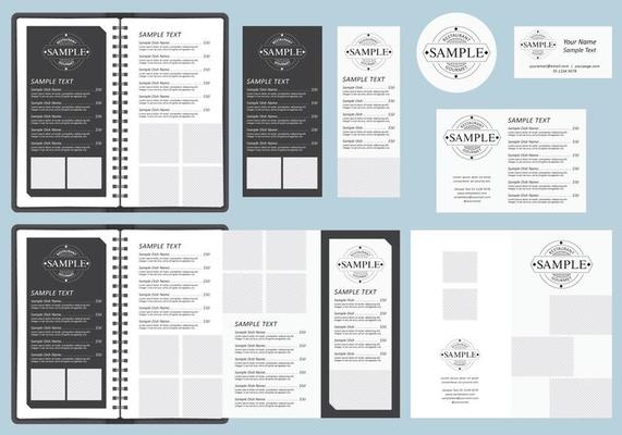 BW Menu Templates