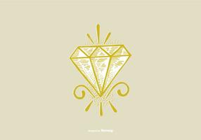 DIAMOND - LINE DRAWING vector