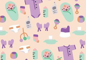 Baby Elements Pattern vector