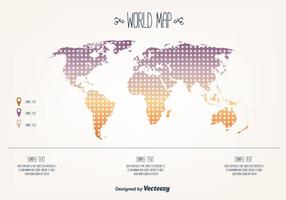 Vector mapa del mundo libre