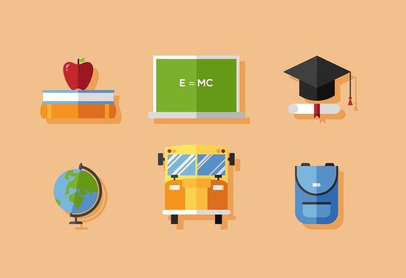 Vector School Icon Set