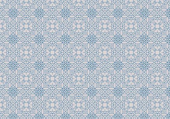 Decorative Outline Motif Pattern