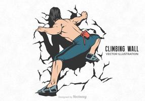 Free Vector Climbing Wall Illustration