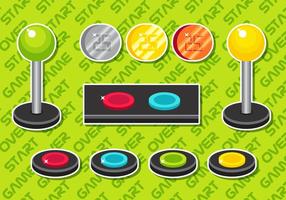 Arcade Button Vector Elements Set B