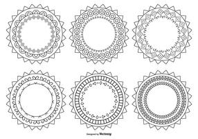 Decorative Circle Shapes vector