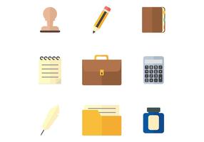 Office Stuff Flat Icon vector