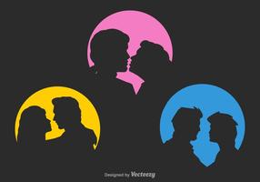 Free Vector Couple Silhouettes