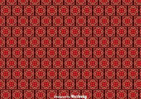 Red Portuguese Tiles Pattern vector