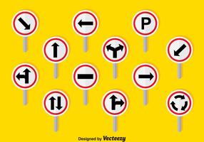 Signos de carretera conjunto de vectores