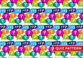 Trivia Quiz Pattern Vector