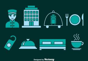 Hotel Element Icons Vector