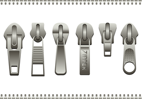 Steel Zipper Pull Vector