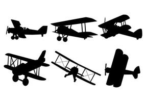 Biplane Vector