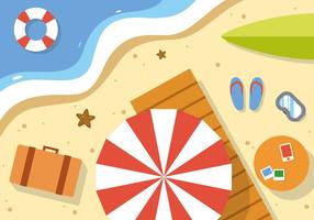Playa libre de verano ilustración vectorial vector
