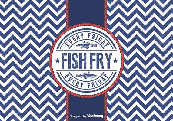 Free Vector Friday Fish Fry Badge