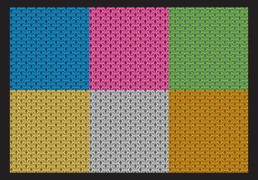 Patrones coloridos de Chainmail vector