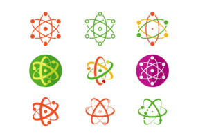 Set Of Atomium Vector