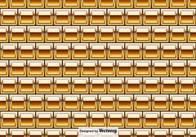 Vector Golden Bricks Seamless Pattern - Vector Elements