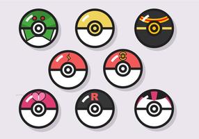 Pokeball Clipart in Minimalist Art Style: 4K Vector & SVG – IMAGELLA