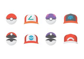 Free Pokemon Icons and Pokeball Vector 119156 Vector Art at Vecteezy