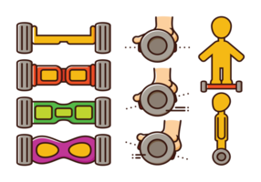 Segway Vector Icons 