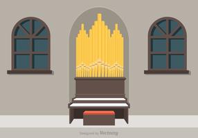 Free Pipe Organ Vector Illustration