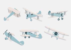 Biplane Illustration Vector