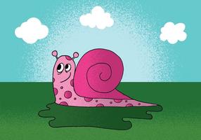 Happy Snail Vector 