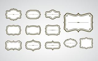 Vintage Cartouche Frames vector