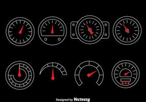 Tachometer Vector Set