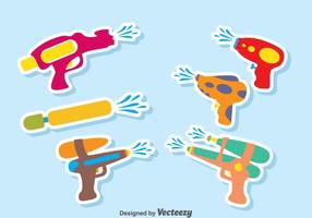 Water Gun Vector Set