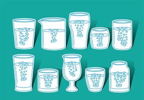 Effervescent Glass Vector Icons